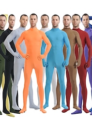 Zentai Suits Skin Suit Adults' Spandex Lycra Cosplay Costumes Sex Couple's Men's Women's Solid Colored Halloween