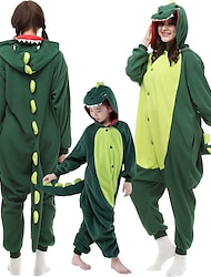 Niños Adulto Pijamas Kigurumi Dinosaurio Retazos Pijamas de una pieza Disfraz divertido Cosplay por Hombre y mujer Niños y niñas Navidad Ropa de Noche de los Animales Dibujos animados