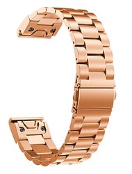 Klockarmband för Garmin Fenix 7S / 6S Pro Sapphire Instinct 2S Descent Mk2S Rostfritt stål Ersättning Rem Quick Fit 22mm Metal Band Armband