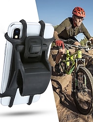 soporte para teléfono de bicicleta de silicona para 4 - 6 pulgadas soporte para teléfono inteligente motocicleta bicicleta manillar clip soporte gps soporte de montaje4.7