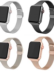 Cinturino per orologio  per Apple Watch Series 8 7 6 5 4 3 2 1 SE Acciaio inossidabile Sostituzione Cinghia Cinturino a maglia milanese Polsino