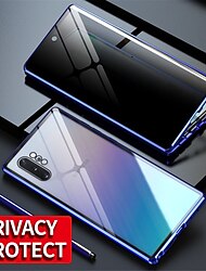 telefon Kılıf Na Samsung Galaxy S24 S23 S22 S21 S20 Ultra Plus FE Note 20 Ultra 10 Plus A71 A51 A70 A50 Obudowa z adsorpcją magnetyczną Ochrona całego ciała Anti peep Odporny na wstrząsy Transparentny