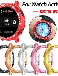 Diamond Case Watch Case Compatible with Samsung Galaxy Watch Active 2 40mm / Watch Active 2 44mm Shockproof Plastic / Hard PC Watch Cover