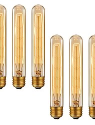 6 pz 4 pz dimmerabile retro edison lampadina e27 220 v 40 w t185 filamento lampadine a incandescenza ampolla vintage lampada edison