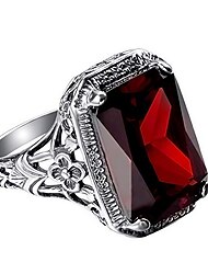 shiysrl vynikající šperky prsten milostné prsteny vinobraní červená drahokamu svatební zásnubní prsten svatební prsten šperky svatební snubní prsten nejlepší dárky pro lásku ke dni svatého Valentýna -