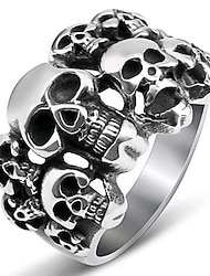 1PC Ring For Men's Women's Street Prom Alloy Classic Skull