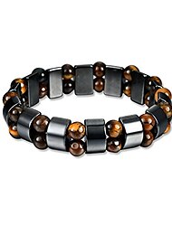 braccialetto magnetico, braccialetto di terapia magnetica in titanio da uomo, braccialetto magnetico regolabile in acciaio moda germanio antidolorifico agli ioni negativi per l'artrite