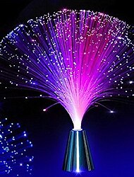 lâmpada led de fibra óptica multicolor decoração de interiores peça central lâmpada de casamento lâmpada led lâmpada noturna