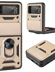 電話 ケース 用途 サムスンのギャラクシー Zフリップ7 Z Flip 5 Z Flip 4 Z Flip 3 ヘビーデューティー バンカーリング 耐埃 耐衝撃 ソリッド TPU