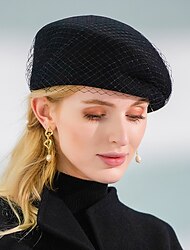 סגנון וינטאג' אלגנטית כותנה כובעים / ביגוד לראש עם צבע טהור / טול 1 pc אירוע מיוחד / מסיבה\אירוע ערב / גביע מלבורן כיסוי ראש