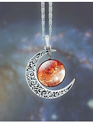 Women's necklace Chic & Modern Party Moon Necklaces / Blue / Purple / Fall / Winter / Spring