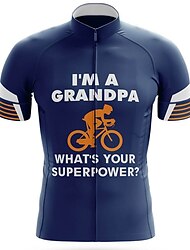 21Grams Voor heren Wielrenshirt Korte mouw Fietsen Kleding Bovenlichaam met 3 achterzakken Bergracen Wegwielrennen Ademend Vochtregelerend Sneldrogend Reflecterende strips Wit Geel Marineblauw