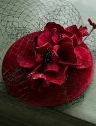 fascynatory kentucky derby kapelusz welur wiadro jesień ślub kapelusz bunkier kapelusz wyścigi konne dzień pań melbourne puchar koktajl królewski astcot kwiat elegancki z kwiatowym tiulowy nakrycie