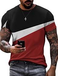 Homens Tamanho Grande Camiseta Grande e Alto Gráfico Gola Redonda Imprimir Manga Curta Verão Designer Clássico Casual Grande e Alto Diário Esportes Blusas