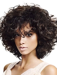 lyhyet kiharat afroperuukit mustille naisille kiharat kiharat hiukset peruukki luonnollinen muoti synteettinen täysi peruukki afroamerikkalaisille naisille päivittäisiin juhliin peruukkiverkolla