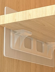 10 stks plank ondersteuning lijm haringen kast partitie beugel kast ondersteuning clips muur hanger sticker voor keuken badkamer