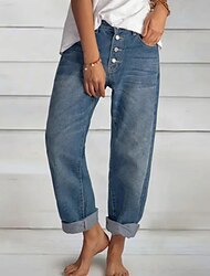 calças jeans para mães femininas calças jeans comprimento total bolsos laterais microelástico cintura média moda casual fim de semana azul s m verão primavera&amp;  cair