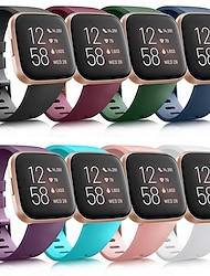 Pásek hodinek pro Fitbit Versa 2 / Versa Lite / Versa SE / Versa Silikon Výměna, nahrazení Popruh Prodyšné Sportovní značka Náramek