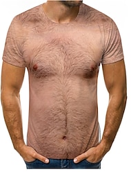férfi póló kerek nyakú, rövid ujjú, alkalmi mintás felsők karcsúsított izompóló