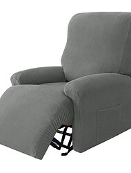 1 conjunto de 4 peças capa reclinável elástica jacquard spandex capa reclinável capa de cadeira reclinável forma capas reclináveis antiderrapantes para reclinável grande padrão, sofá chivas
