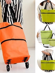 összecsukható bevásárlókocsi húzókocsi kocsi táska kerekekkel összecsukható bevásárlótáskák újrafelhasználható bevásárlótáskák ételszervező zöldséges táska
