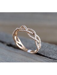 指輪 パーティー クラシック ローズゴールド 合金 シンプル エレガント ファッション 1個 / 女性用 / 結婚式 / 贈り物