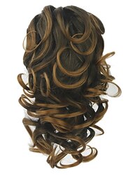 toupet Code Da donna / Classico / Facile da indossare Capelli umani di Remy Pezzo di capelli Estensione capelli Riccio Medio Da mare / Abiti da sera per feste / Festa / Serata