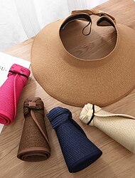 14 kolorów lato składany pusty cylinder słomkowy kapelusz kapelusz przeciwsłoneczny kapelusz plażowy parasol przeciwsłoneczny kapelusz przeciwsłoneczny panama damski męski słomkowy kapelusz