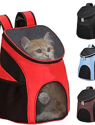 hordozható összecsukható hálós kisállathordozó kutya hátizsák légáteresztő táska kutya macska nagy kapacitású kültéri utazási hordozó dupla válltáska