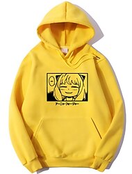 Anime Character Anya Forger Hoodie Cartoon Manga Anime Graphic Street Style Hoodie For Couple's Men's Women's Adults' Hot Stamping