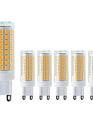 6 יחידות נורת led g9 bi pin מנורת 10w ac220v e14 102 led זרקור נברשת אור תקרה 100w הלוגן שווה ערך לבן קר חם