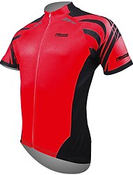 Voor heren Wielrenshirt Met Patroon Korte mouw Fietsen Shirt Kleding Bovenlichaam met 3 achterzakken Bergracen Wegwielrennen Sneldrogend Ultra-Violetbestendig Rits Aan De Voorzijde Lichtgewicht Sport