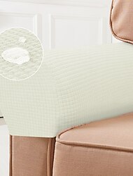 Stretch-Armlehnenbezüge aus Spandex, wasserdichte Armlehnenbezüge für Stühle, burgunderrot, Couch-, Sofa-, Sesselbezüge für Liegesofas, 2er-Set