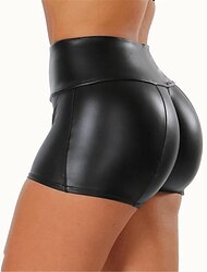 Wish Hot Amazon, новый продукт, обтягивающие бедра, персиковые кожаные шорты на бедрах, штаны из искусственной кожи, женские европейские и американские эротические шорты для ночного клуба
