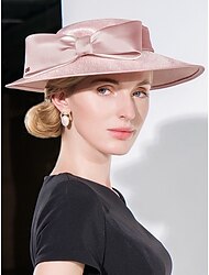 Elegantní sladké lněné klobouky s mašlí 1ks svatba  večírek  večer  Melbourne Cup čelenka šaty na impozantní oblékání klobouky závodní den šaty