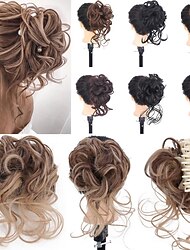 Außenhandel Chemiefaser synthetische faul Fang Clip Haarring Blumenknospe Kugel Kopf Mädchen natürliche flauschige lange Bart Mode Perücke