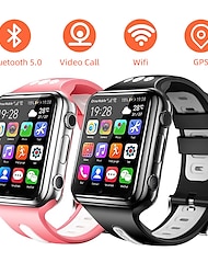 W5 Relógio inteligente 1.54 polegada Relógio inteligente 4G Aviso de Chamada Monitor de Atividade Compartilhamento em Redes Sociais Câmera Compatível com Android iOS IP 67 Crianças Feminino Masculino