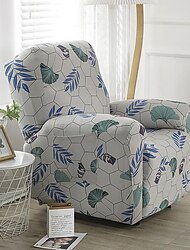 Capa de sofá reclinável com estampa floral super esticada capa de sofá antiderrapante 1 lugar capas de cadeira de menino preguiçoso protetor de móveis com bolso lateral para sala de estar