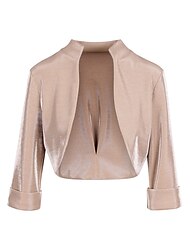 Women‘s Wrap Bolero Shrug Coats / Jackets Sparkle & Shine 3/4 Length Sleeve Sequined Fall Wedding Wraps With Glitter For Wedding Spring &  Fall