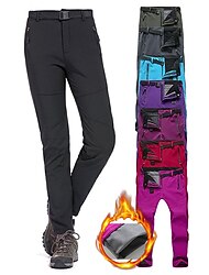 Pentru femei Παντελόνι πεζοπορίας Pantaloni căptușiți cu fleece Palton de iarnă Παντελόνι με μαλακή επένδυση Iarnă Toamnă În aer liber Slim Fit Termic cald Căptușeală Din Lână Impermeabil Rezistent