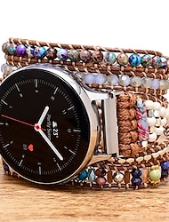 Watch Band for Samsung Galaxy Watch 5 40/44mm Watch 4 Classic 42/46mm Watch 4 40/44mm Watch 3 45mm Watch 46mm Fabric Replacement  Strap Handmade Multilayer Braided Jewelry Bracelet Wristband