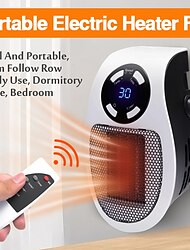 încălzitor electric portabil cu priză încălzitor de perete încălzire cameră sobă radiator de uz casnic mașină de încălzire la distanță dispozitiv 500w