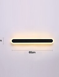led fali lámpák hosszú csík modern beltéri fém fali lámpák tükör világítás falikarok meleg hideg fehér 3000/6000k 1500lm akril hálószoba fali lámpák