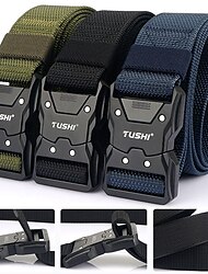 Men's Tactical Belt ArmyGreen Black Nylon