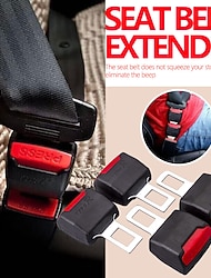 2 kpl auton turvavyön pidikkeen jatkopistoke turvavyön jatkeet autoihin yleismaailmallinen musta auton turvaistuimen lukko turvavyön pidikkeen jatke autojen muuntajatarvikkeet