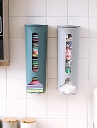 Müllsack-Aufbewahrungsbox Plastiktütensammler in der Küche, an der Wand montiert, praktischer Beutelextraktionstyp