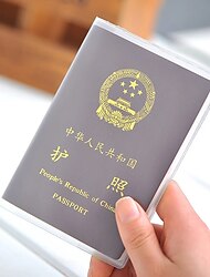 ταξίδια αδιάβροχη θήκη διαβατηρίου κάλυμμα πορτοφολιού διαφανές pvc κάτοχοι ταυτότητας επαγγελματικής πιστωτικής κάρτας θήκη θήκης