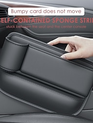 Multifunction Seat Gap Storage Bag For Car Seat Gap Filler With Phone Cup Holder PU Leather Car Interior Crevice Organizers Box