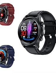 696 E400 Smart Watch 1.39 inch 31mm Smart Band Fitness Bracelet Bluetooth ECG+PPG Temperature Monitoring Pedometer Message Reminder Compatible with Android iOS Waterproof IP67