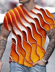 Pánské Tričko Trička Grafika Abstraktní Tričkový Oblečení 3D tisk Venkovní Ležérní Krátký rukáv Tisk Vinobraní Módní Designové